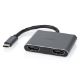 Εικόνα της Adapter Nedis USB-C Male to 2x HDMI Female 4K@30Hz 0.1m Black CCGP64670BK01