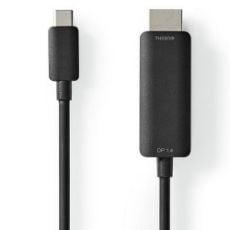 Εικόνα της Καλώδιο Nedis USB-C Male to HDMI Male Nickel Plated 4K@60Hz 2m Black CCGL64655BK20
