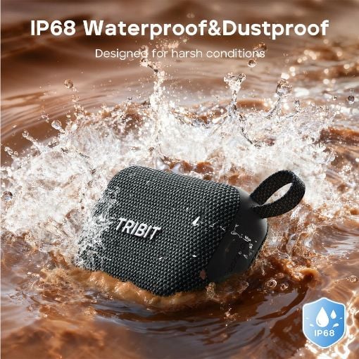 Εικόνα της Ηχείο Tribit PocketGo BTS68 Bluetooth 7W IP68 Black E68-2647N-04
