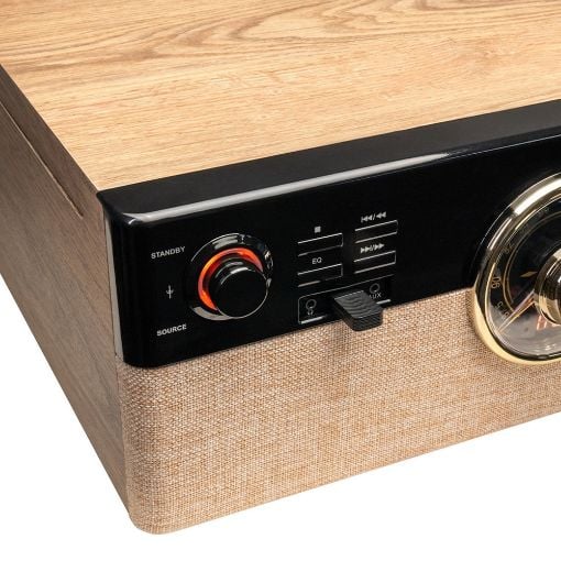 Εικόνα της Πικάπ Akai ATT-300CC Bluetooth με Ενσωματωμένα Ηχεία 18W Wood