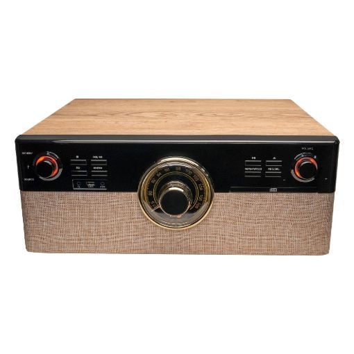 Εικόνα της Πικάπ Akai ATT-300CC Bluetooth με Ενσωματωμένα Ηχεία 18W Wood
