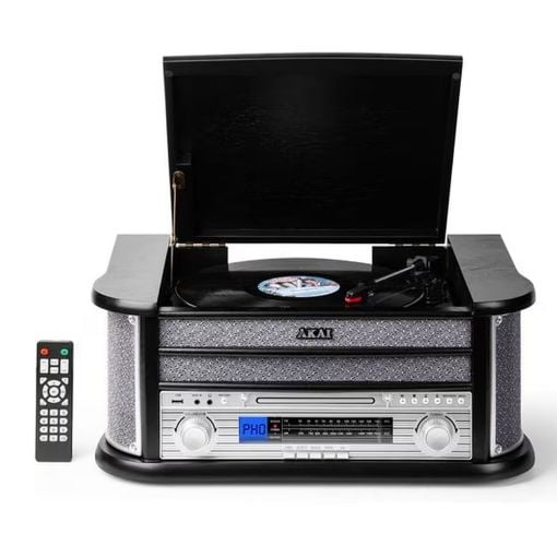 Εικόνα της Πικάπ Akai ATT-350CC Bluetooth με Ενσωματωμένα Ηχεία 8W Black/Silver