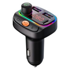 Εικόνα της FM Transmitter & Φορτιστής Αυτοκινήτου Osio OFT-4265BT με USB-A & USB-C Bluetooth Black