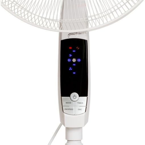 Εικόνα της Ανεμιστήρας Osio με Οθόνη LED & Τηλεχειριστήριο 40cm 50W White OSF-9010