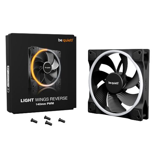 Εικόνα της Case Fan Be Quiet! Light Wings Reverse 140mm ARGB PWM Black BL134