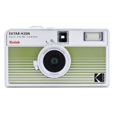 Εικόνα της Kodak Ektar H35N Half Frame Film Camera Striped Green + Ultramax 135-24 Film