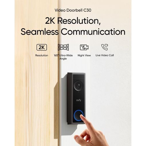Εικόνα της Video Doorbell Anker Eufy C30 2K T8224311