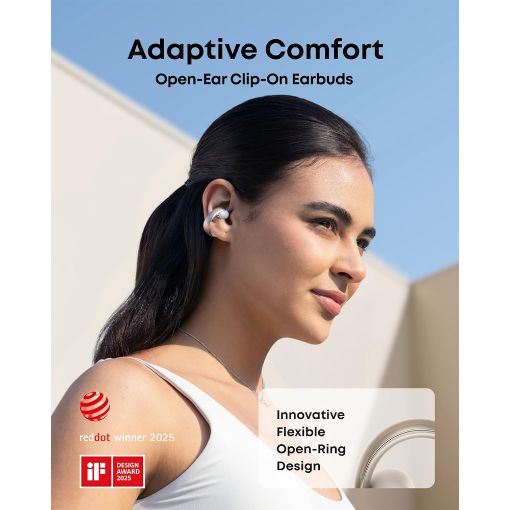 Εικόνα της Earphones Anker Soundcore AeroClip Open Ear Bluetooth IP55 White A3388G21