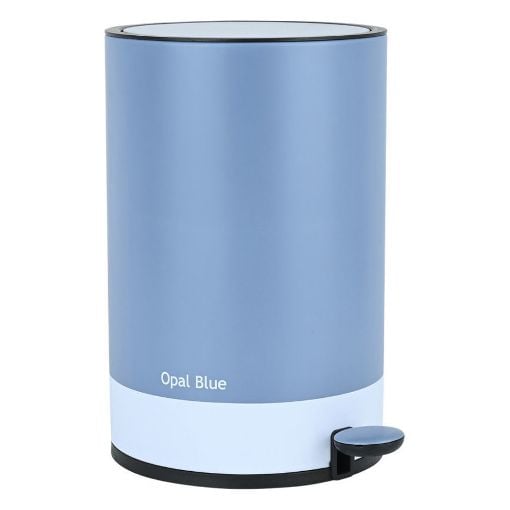 Εικόνα της Καλαθάκι Μπάνιου Estia Tone Lab Μεταλλικό Soft Close 6lt Opal Blue 02-39899