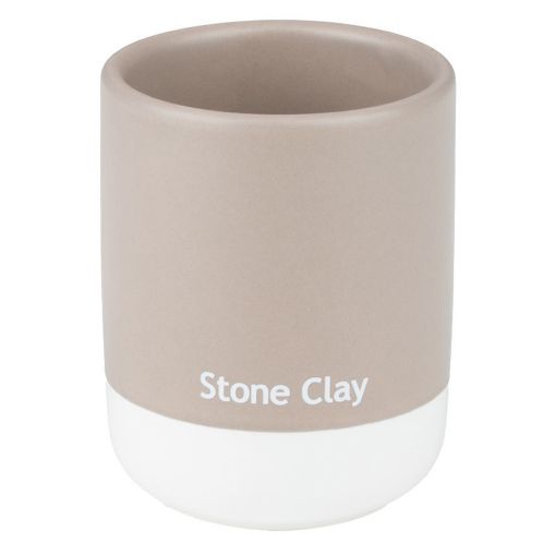 Εικόνα της Ποτηράκι Μπάνιου Estia Tone Lab Κεραμικό Stone Clay 02-40192
