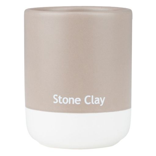 Εικόνα της Ποτηράκι Μπάνιου Estia Tone Lab Κεραμικό Stone Clay 02-40192
