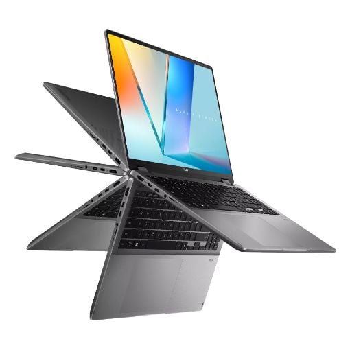 Εικόνα της Laptop Asus Vivobook 16 Flip TP3607AA 16'' OLED Touch Intel Core Ultra 9 386H 32GB 1TB SSD Win 11 Home Matte Gray 90NB17B1-M00360