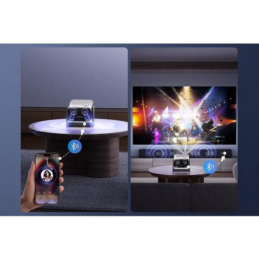 Εικόνα της Projector Aurzen Boom Mini LCD FHD Google TV Smart HDR Off-White + Carrying Bag AU-PJ-BM501M-EUBG1