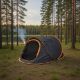 Εικόνα της Σκηνή Redcliffs Pop-Up 2 Ατόμων 220x120x95cm 3000mm Σκούρο Γκρι X92000640