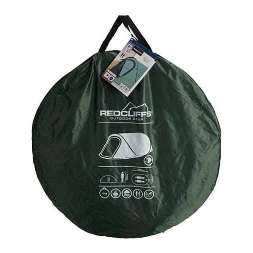 Εικόνα της Σκηνή Redcliffs Pop-Up 2 Ατόμων 220x120x95cm 2000mm Πράσινη X92000450