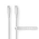 Εικόνα της Καλώδιο Nedis USB-C Male to Lightning Male Silicone 1.5m White CCGB39800WT15