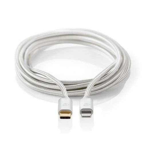 Εικόνα της Καλώδιο Nedis USB-C Male to Lightning Male 2m White CCTB39650AL20