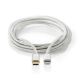 Εικόνα της Καλώδιο Nedis USB-C Male to Lightning Male 2m White CCTB39650AL20