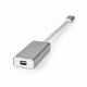 Εικόνα της Adapter Nedis USB-C Male to Mini DisplayPort Female 4K@60Hz 0.2m Silver CCTB64550AL02