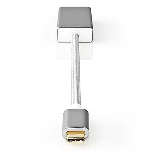 Εικόνα της Adapter Nedis USB-C Male to Mini DisplayPort Female 4K@60Hz 0.2m Silver CCTB64550AL02