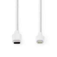 Εικόνα της Καλώδιο Nedis USB-C Male to Lightning Male 1m White CCGL39650WT10