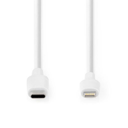 Εικόνα της Καλώδιο Nedis USB-C Male to Lightning Male 1m White CCGL39650WT10