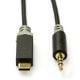 Εικόνα της Καλώδιο Nedis USB-C Male to 3.5mm Male Gold Plated 1m Black CCBW65950AT10