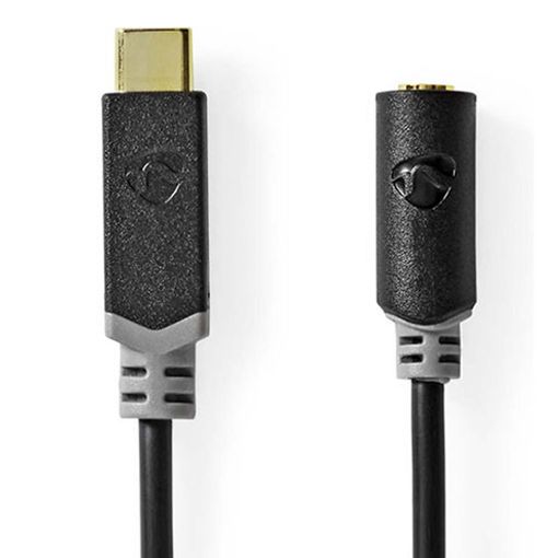 Εικόνα της Καλώδιο Nedis USB-C Male to 3.5mm Female Gold Plated 1m Black CCBW65960AT10