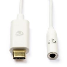 Εικόνα της Adapter Nedis USB-C Male to 3.5mm Female 0.1m White CCBP65950WT015