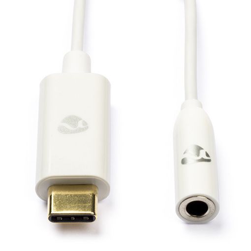 Εικόνα της Adapter Nedis USB-C Male to 3.5mm Female 0.1m White CCBP65950WT015
