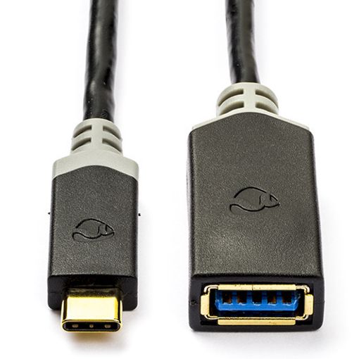 Εικόνα της Adapter Nedis USB-C Male to USB-A Female 0.15m Black CCBW61710AT015