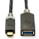 Εικόνα της Adapter Nedis USB-C Male to USB-A Female 0.15m Black CCBW61710AT015