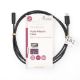 Εικόνα της Καλώδιο Nedis USB-C Male to 3.5mm Female Nickel Plated 1m Black CCGL65960BK10