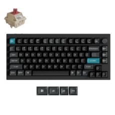Εικόνα της Πληκτρολόγιο Keychron Q1 Ultra 8K 75% RGB Wireless Hot Swappable POM Red Switches (US) Black Q1U-M1