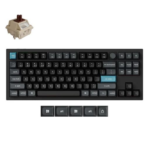Εικόνα της Πληκτρολόγιο Keychron Q3 Ultra 8K 80% RGB Wireless Hot Swappable POM Brown Switches (US) Black Q3U-M3
