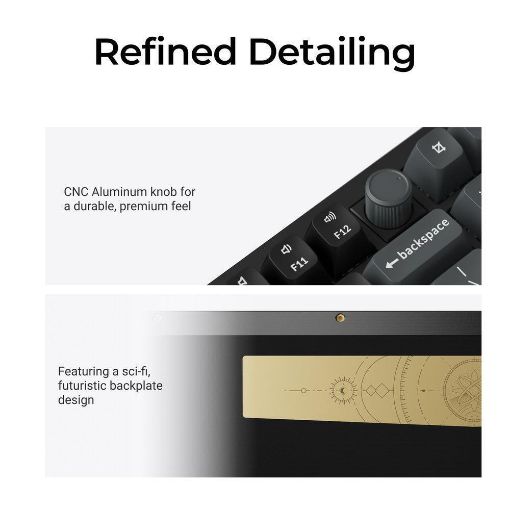 Εικόνα της Πληκτρολόγιο Keychron Q3 Ultra 8K 80% RGB Wireless Hot Swappable POM Banana Switches (US) Black Q3U-M4