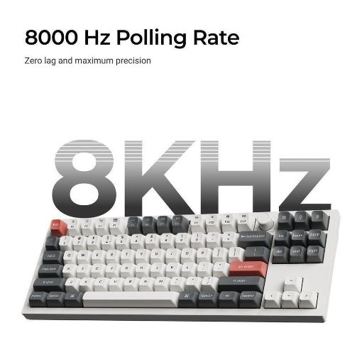 Εικόνα της Πληκτρολόγιο Keychron Q3 Ultra 8K 80% RGB Wireless Hot Swappable POM Banana Switches (US) Black Q3U-M4