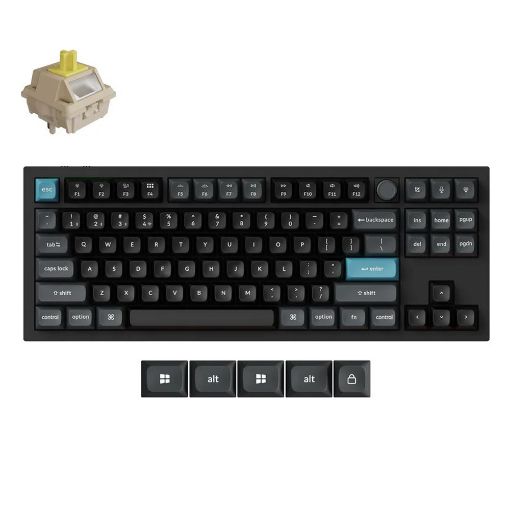 Εικόνα της Πληκτρολόγιο Keychron Q3 Ultra 8K 80% RGB Wireless Hot Swappable POM Banana Switches (US) Black Q3U-M4