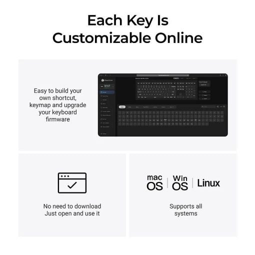 Εικόνα της Πληκτρολόγιο Keychron Q6 Ultra 8K Full RGB Wireless Hot Swappable POM Red Switches (US) Black Q6U-M1
