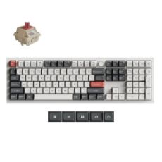 Εικόνα της Πληκτρολόγιο Keychron Q6 Ultra 8K Full RGB Wireless Hot Swappable POM Red Switches (US) White Q6U-P1