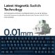 Εικόνα της Πληκτρολόγιο Keychron Q16 HE 8K Fully Assembled 65% RGB Hot Swappable Lime Magnetic Switches (US) Navy Blue Q16HW-J1