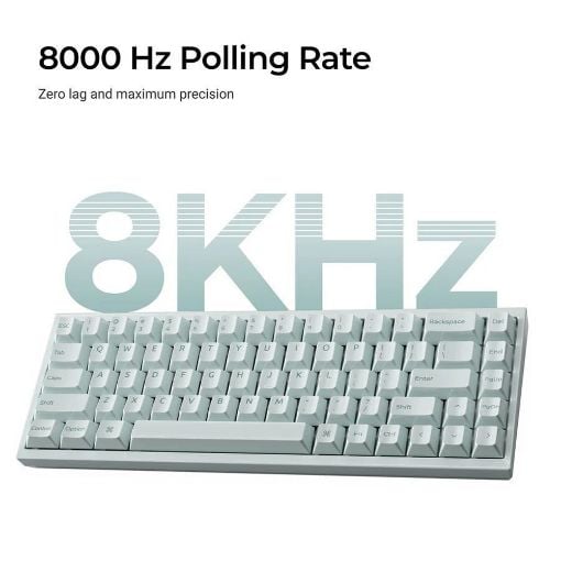 Εικόνα της Πληκτρολόγιο Keychron Q16 HE 8K Fully Assembled 65% RGB Hot Swappable Lime Magnetic Switches (US) Green Q16HW-L1
