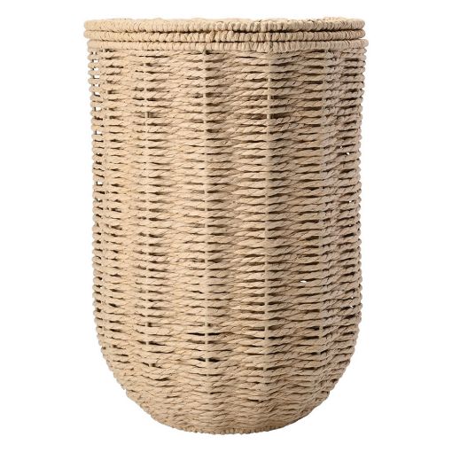 Εικόνα της Καλαθάκι Μπάνιου Estia Botanica Paper Rope με Αποσπώμενο Καπάκι 12lt Mπεζ 02-37949