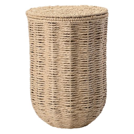 Εικόνα της Καλαθάκι Μπάνιου Estia Botanica Paper Rope με Αποσπώμενο Καπάκι 12lt Mπεζ 02-37949