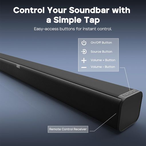 Εικόνα της Soundbar Tribit S1 with Wireless Subwoofer 200W Black E01-1935E-61