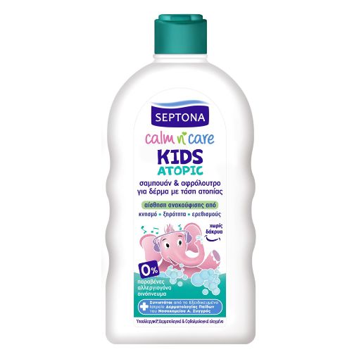 Εικόνα της Σαμπουάν & Αφρόλουτρο Septona Calm n' Care Kids για την Ατοπική Δερματίτιδα 200ml