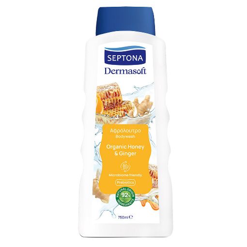 Εικόνα της Αφρόλουτρο Septona Dermasoft Organic Honey & Ginger 750ml