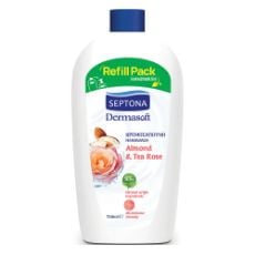 Εικόνα της Κρεμοσάπουνο Septona Dermasoft Almond & Tea Rose 750ml