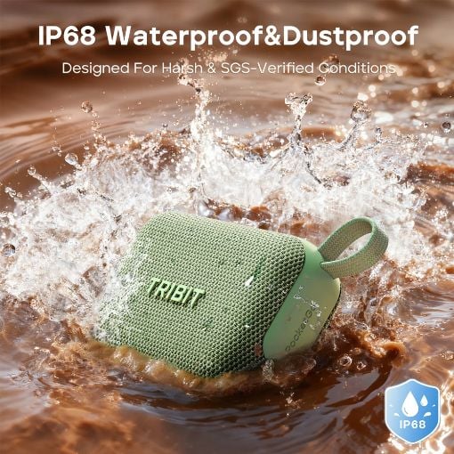 Εικόνα της Ηχείο Tribit PocketGo BTS68 Bluetooth 7W IP68 Green E68-2647N-03