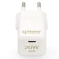 Εικόνα της Φορτιστής Q-Master GaN Mini USB-C 20W White PWR011WHT20W